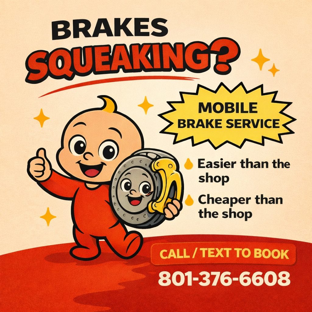 Mobile car brake job service in Rexburg Idaho — affordable brake pad replacement